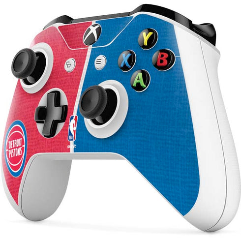 NBA Detroit Pistons Canvas Xbox One S Controller Skin