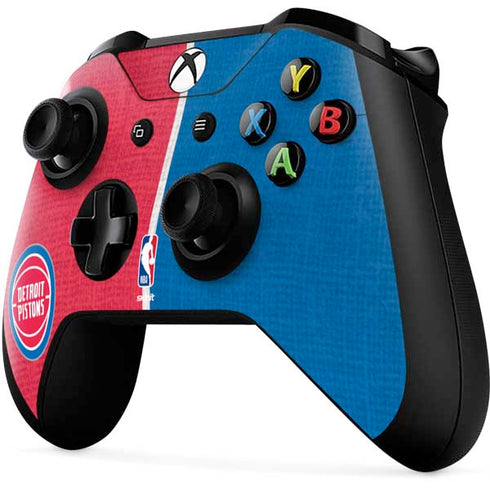 NBA Detroit Pistons Canvas Xbox One X Controller Skin