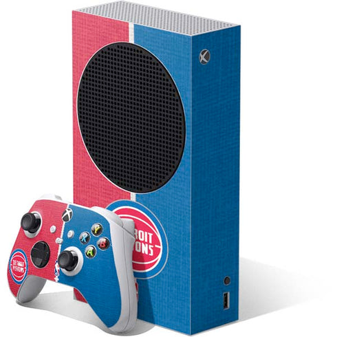 NBA Detroit Pistons Canvas Xbox Series S Bundle Skin