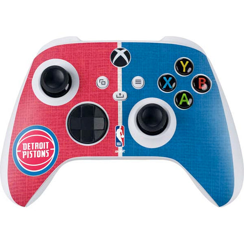 NBA Detroit Pistons Canvas Xbox Series S Controller Skin