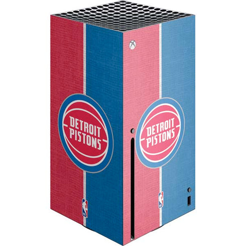 NBA Detroit Pistons Canvas Xbox Series X Console Skin