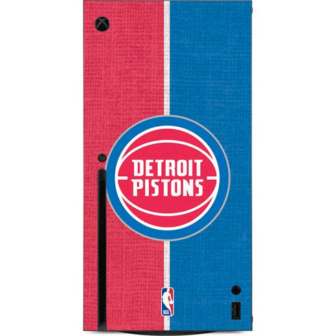 NBA Detroit Pistons Canvas Xbox Series X Console Skin