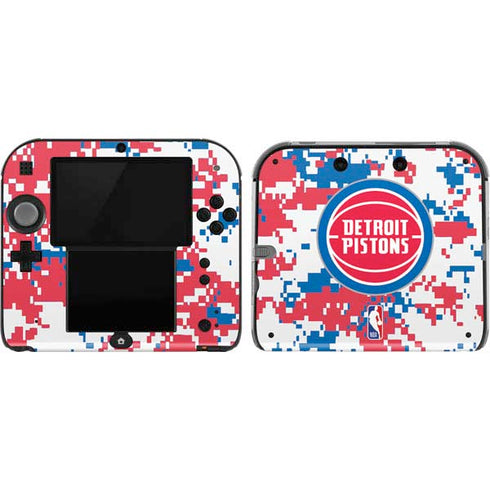 NBA Detroit Pistons Digi Camo Nintendo 2DS Skin