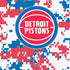NBA Detroit Pistons Digi Camo Nintendo 2DS XL (2017) Skin