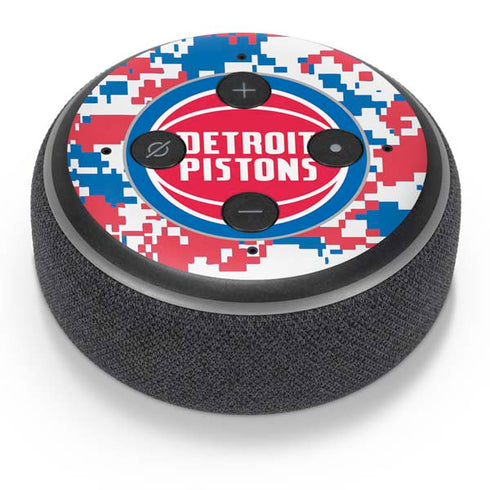 NBA Detroit Pistons Digi Camo Amazon Echo Dot Skin