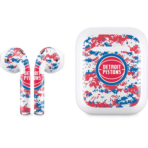 NBA Detroit Pistons Digi Camo Apple AirPods Skin