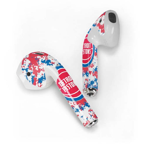 NBA Detroit Pistons Digi Camo Apple AirPods Skin