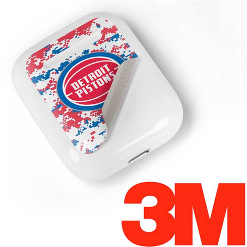 NBA Detroit Pistons Digi Camo Apple AirPods Skin