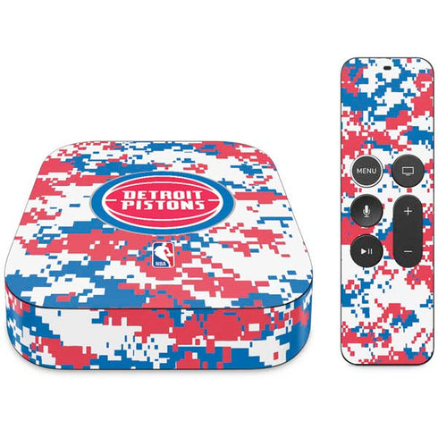 NBA Detroit Pistons Digi Camo Apple TV Skin
