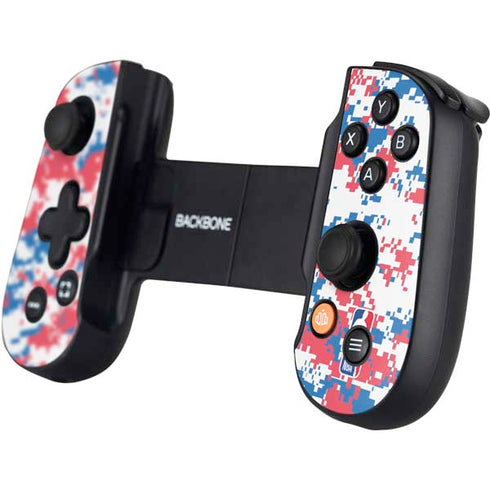 NBA Detroit Pistons Digi Camo Backbone One for iPhone Game Controller Skin