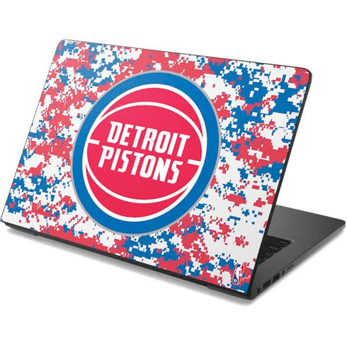 NBA Detroit Pistons Digi Camo Dell Chromebook Skin