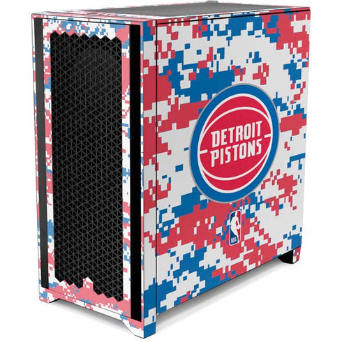 NBA Detroit Pistons Digi Camo Corsair 4000D Tempered Glass Mid-Tower ATX Case Skin