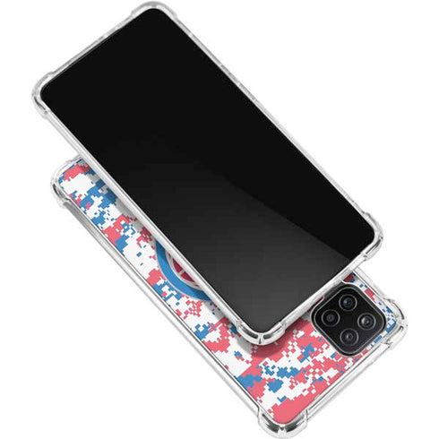 NBA Detroit Pistons Digi Camo Galaxy A12 Clear Case