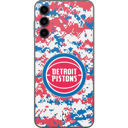 NBA Detroit Pistons Digi Camo Galaxy A14 5G Skin