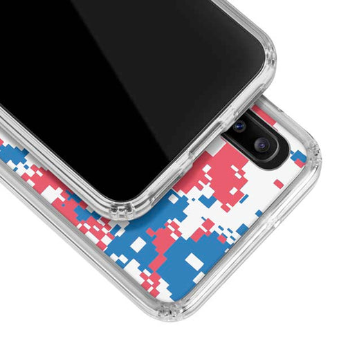 NBA Detroit Pistons Digi Camo Galaxy A20 Clear Case