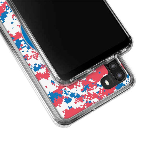 NBA Detroit Pistons Digi Camo Galaxy A21 Clear Case