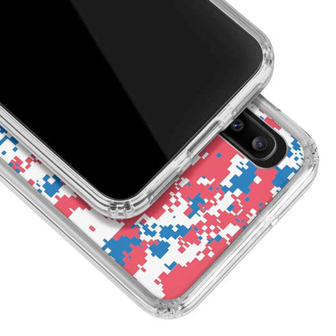 NBA Detroit Pistons Digi Camo Galaxy A30 Clear Case