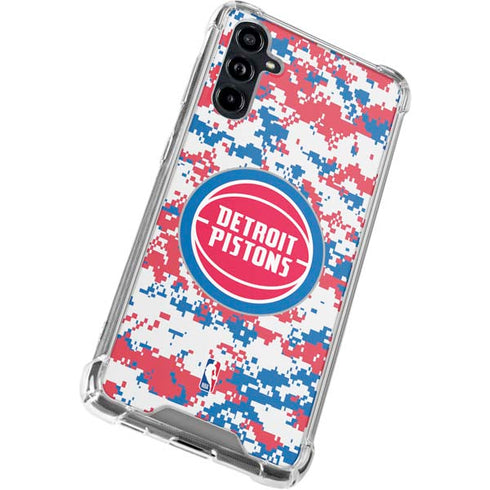 NBA Detroit Pistons Digi Camo Galaxy A54 5G Clear Case