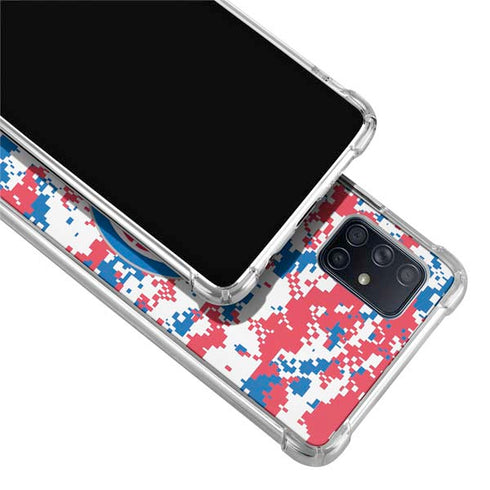 NBA Detroit Pistons Digi Camo Galaxy A71 5G Clear Case