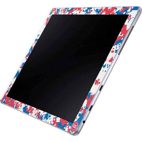 NBA Detroit Pistons Digi Camo Galaxy Book 12in Skin