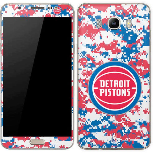 NBA Detroit Pistons Digi Camo Galaxy J7 Skin