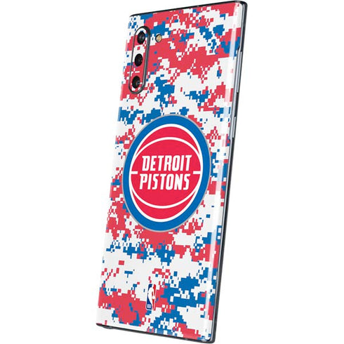 NBA Detroit Pistons Digi Camo Galaxy Note 10 Skin