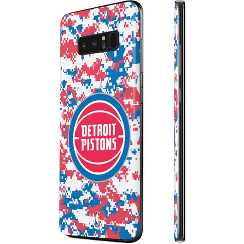NBA Detroit Pistons Digi Camo Galaxy Note 8 Skin