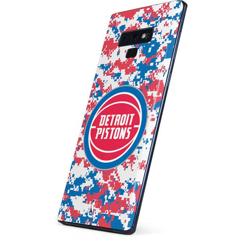 NBA Detroit Pistons Digi Camo Galaxy Note 9 Skin