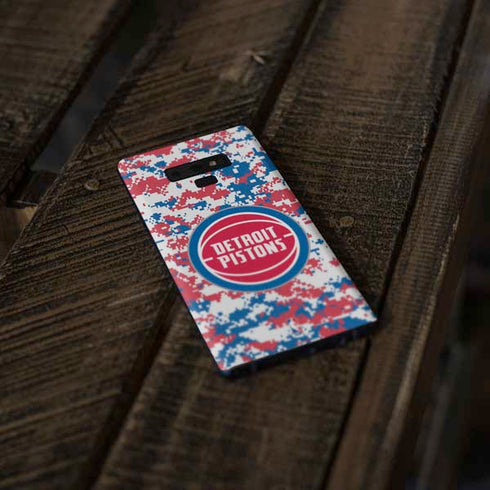 NBA Detroit Pistons Digi Camo Galaxy Note 9 Skin