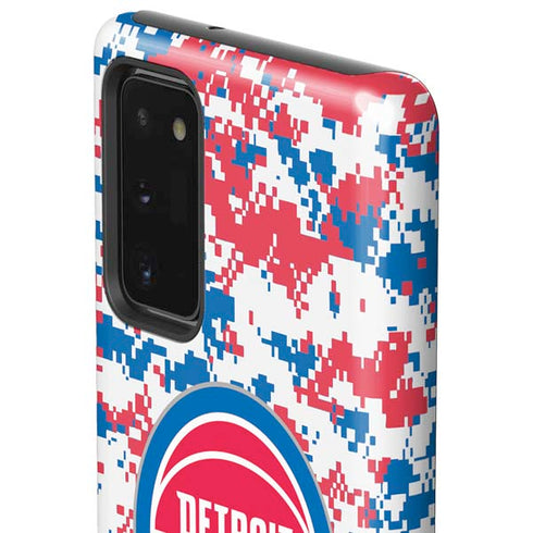NBA Detroit Pistons Digi Camo Galaxy Note20 5G Pro Case