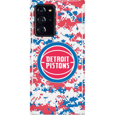 NBA Detroit Pistons Digi Camo Galaxy Note20 Ultra 5G Lite Case