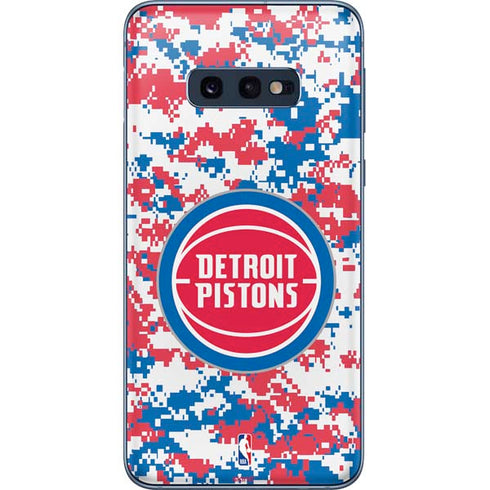 NBA Detroit Pistons Digi Camo Galaxy S10e Skin