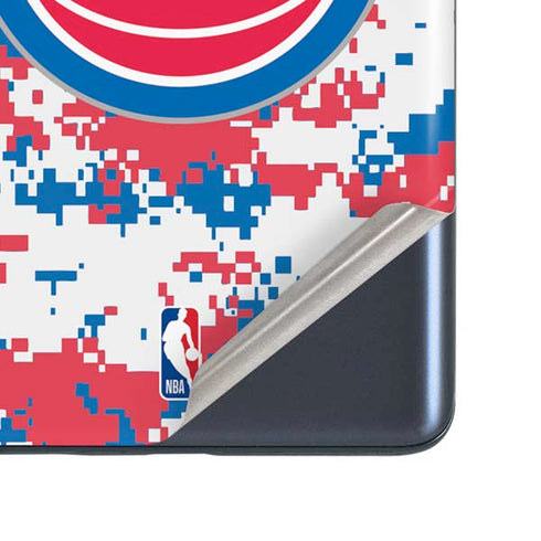 NBA Detroit Pistons Digi Camo Galaxy S20 Fan Edition Skin