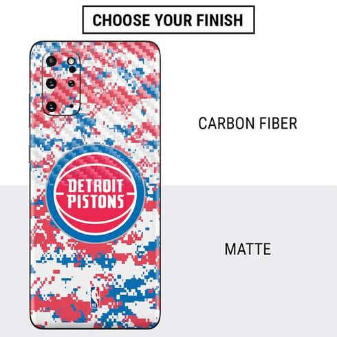 NBA Detroit Pistons Digi Camo Galaxy S20 Plus Skin