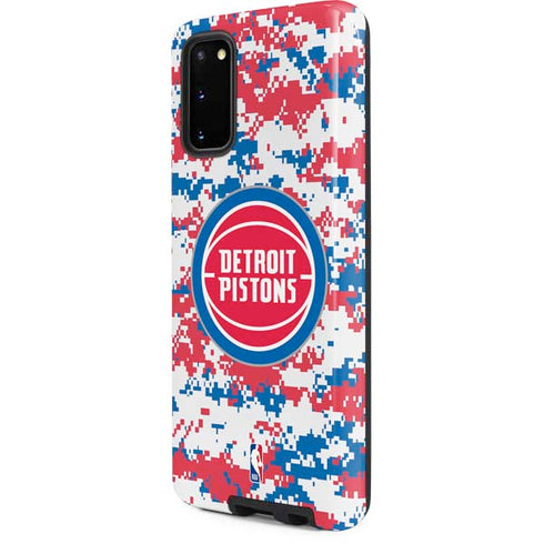 NBA Detroit Pistons Digi Camo Galaxy S20 Pro Case