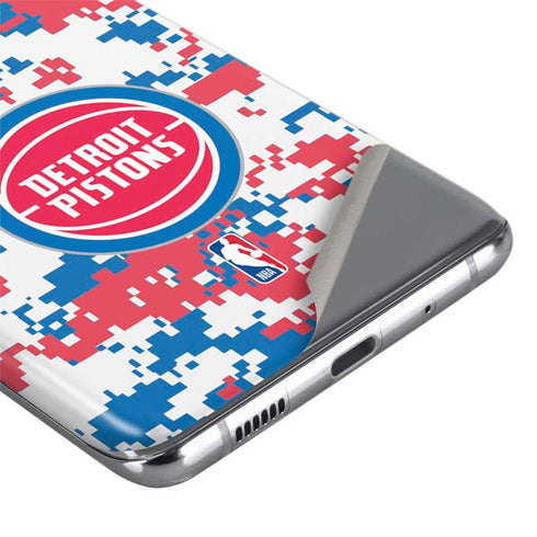 NBA Detroit Pistons Digi Camo Galaxy S20 Ultra 5G Skin