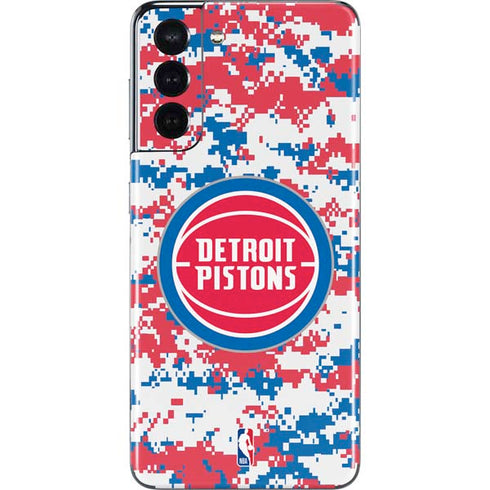 NBA Detroit Pistons Digi Camo Galaxy S21 5G Skin