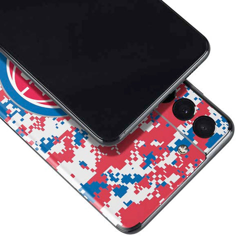 NBA Detroit Pistons Digi Camo Galaxy S21 5G Skin