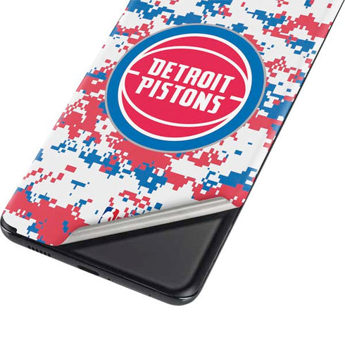 NBA Detroit Pistons Digi Camo Galaxy S21 5G Skin