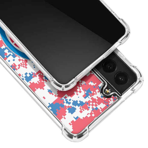 NBA Detroit Pistons Digi Camo Galaxy S21 FE Clear Case
