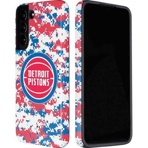 NBA Detroit Pistons Digi Camo Galaxy S22 Plus Pro Case