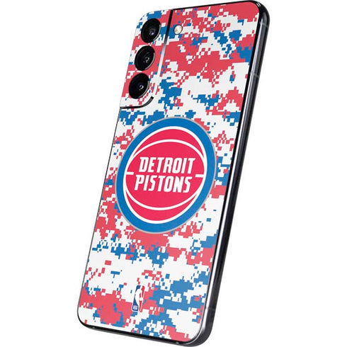 NBA Detroit Pistons Digi Camo Galaxy S22 Plus Skin