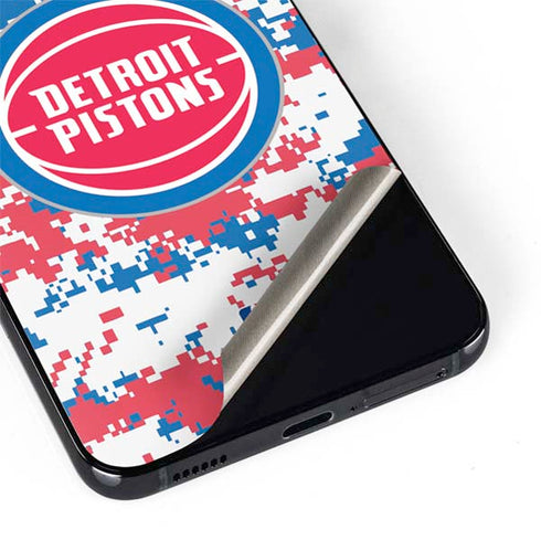 NBA Detroit Pistons Digi Camo Galaxy S22 Plus Skin