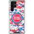 NBA Detroit Pistons Digi Camo Galaxy S22 Ultra Clear Case