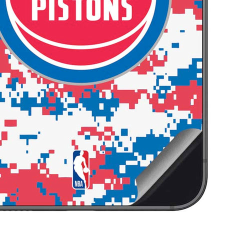 NBA Detroit Pistons Digi Camo Galaxy S23 FE Skin