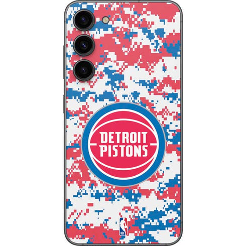 NBA Detroit Pistons Digi Camo Galaxy S23 Plus Skin