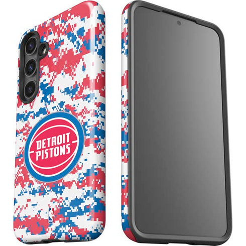 NBA Detroit Pistons Digi Camo Galaxy S24 Plus Impact Case