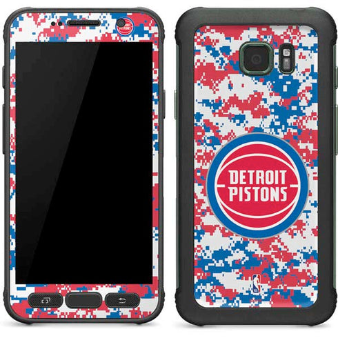 NBA Detroit Pistons Digi Camo Galaxy S7 Active Skin