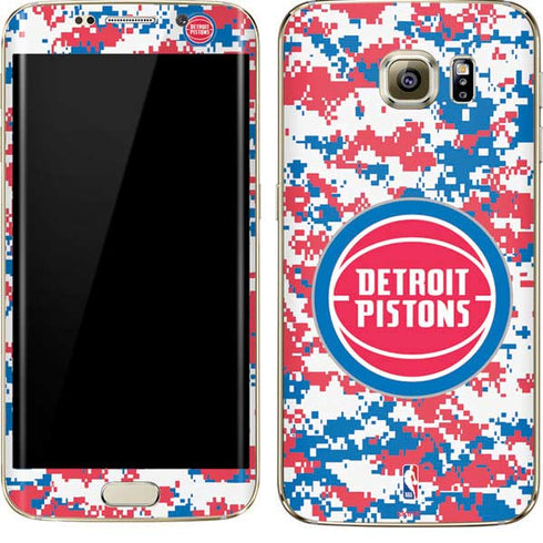 NBA Detroit Pistons Digi Camo Galaxy S7 Edge Skin