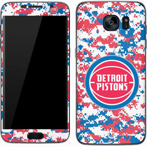 NBA Detroit Pistons Digi Camo Galaxy S7 Skin